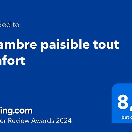 Chambre Paisible Tout Confort Bed & Breakfast Courcouronnes Ngoại thất bức ảnh